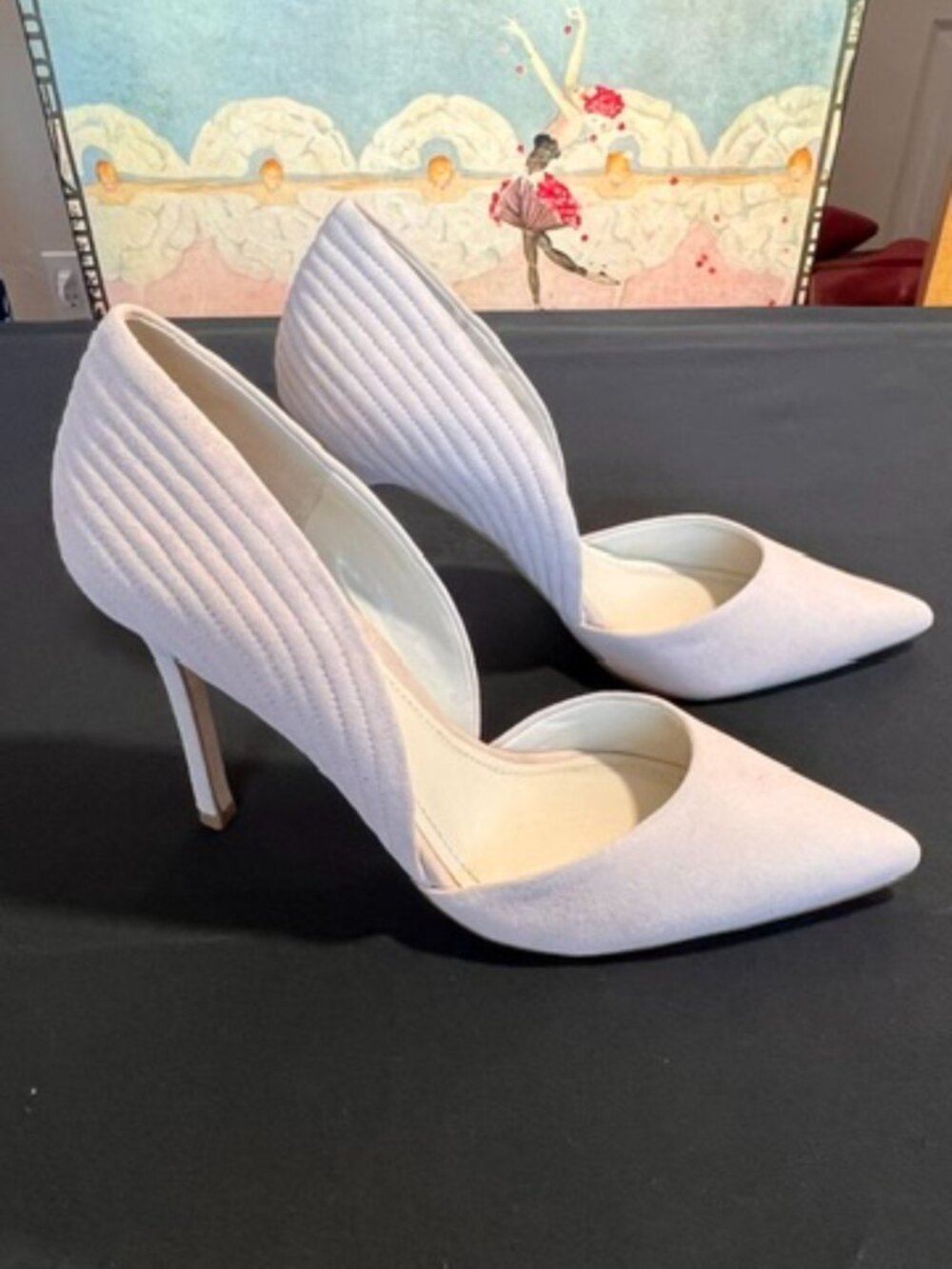 BCBGeneration Fanlee D'Orsay Stiletto Shoes Light Tan Sz 6.5 NWOB